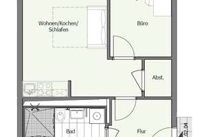 Neubau // Erstbezug // 1,5-Zimmer // Balkon // Einbauküche – Hagedornstraße 94, 12487 Johannisthal, Berlin – Vorschaubild 2
