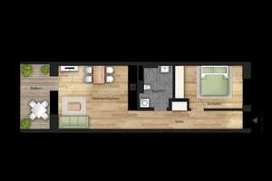 **ERSTBEZUG** 2-Zimmer mit Balkon und Einbauküche – Kreuzsteinstraße 7-9, 90439 Schweinau, Nürnberg – Vorschaubild 9