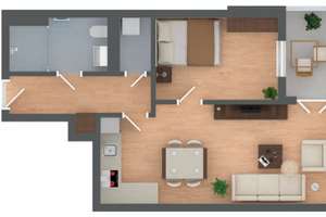 Hochwertige 2-Zimmer-Wohnung im Ostenviertel mit EBK & Balkon – bezugsfrei ab 01.07.2026 – Maierhoferstrasse 1a, 93047 Ostenviertel, Regensburg – Vorschaubild 3