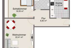 Renovierte 2-Zimmer Wohnung in ruhiger und zentraler Lage – Die vollständige Adresse der Immobilie erhältst du vom Anbieter., 27576 Lehe, Bremerhaven – Vorschaubild 10