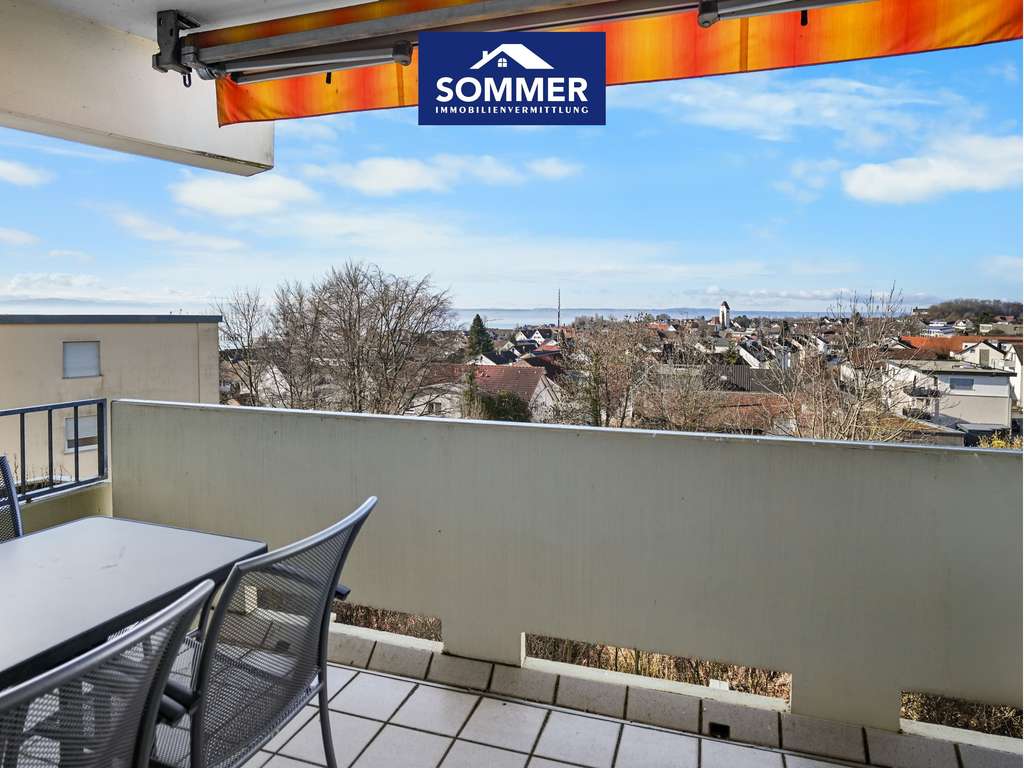 Immobilie in Immenstaad am Bodensee - 3-Zimmer Wohnung mit See- und Bergsicht sowie Blick auf Immenstaad - Bild 0