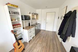 1-Zimmer Apartment für Studenten und Auszubildende, möbliert, Einbauküche, im Univiertel – Die vollständige Adresse der Immobilie erhältst du vom Anbieter., 86159 Universitätsviertel, Augsburg – Vorschaubild 2