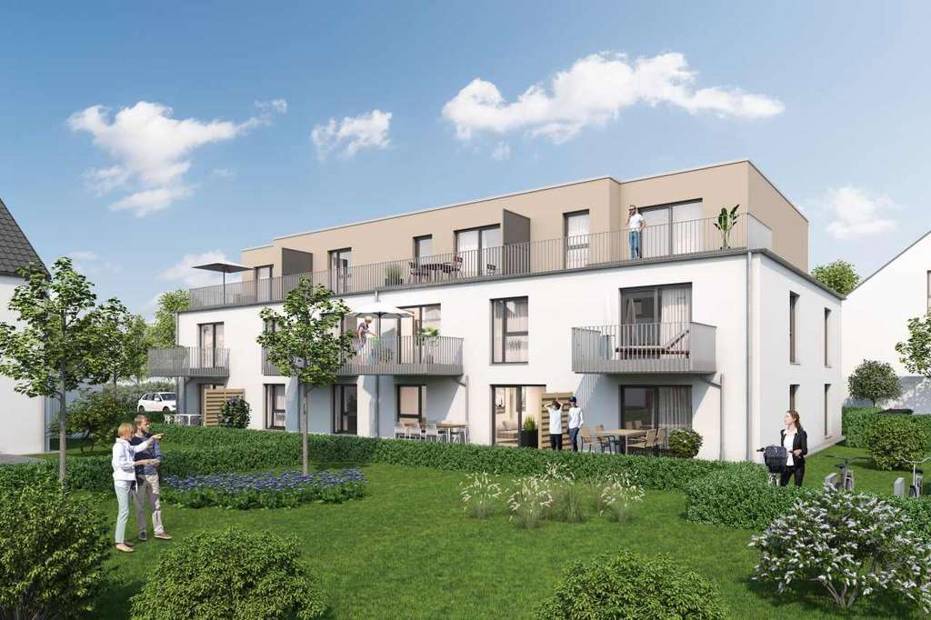 Optimal geschnittene 3-Zimmer-Garten-Wohnung im Effizienzhaus-40