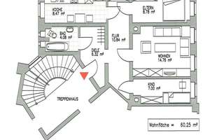 Anger Crottendorf - schöne kleine 3-Raumwohnung mit toller Einbauküche und Tageslichtbad – Zweinaundorfer Straße 65, 4318 Anger-Crottendorf, Leipzig – Vorschaubild 3
