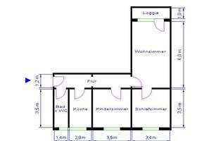 Einziehen & wohlfühlen: Sanierte 3-Raum-Wohnung mit Loggia – 39126 Neustädter See, Magdeburg – Vorschaubild 2
