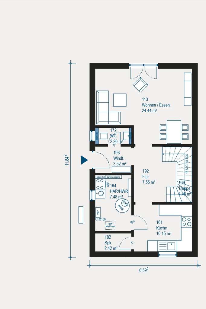 Immobilie in Colmberg - Ihr Traumhaus in Doppelhaushälfte: Individuell und Nachhaltig - Bild 1