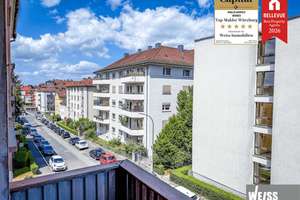 Hochwertig renovierte 3 Zimmer Wohnung mit 2 Balkonen in Top-Lage in der Sanderau