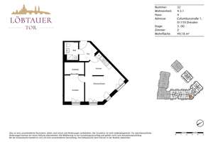 Komfortable 2-Zimmer-Wohnung mit EBK Ankleide – Columbusstraße 1, 1159 Löbtau-Nord, Dresden – Vorschaubild 11