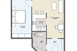 2026 neu sanierte bezugsfreies 2-Raum Apartment Bestlage Zentrum – Gottschedstraße 36, 4109 Zentrum-West, Leipzig – Vorschaubild 13