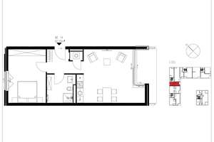 Hafen 1 - Ihr neues Zuhause in exklusiver Lage | Bad mit Dusche | Loggia | Offene Küche | Aufzug – Hafenstraße 1D, 4179 Schönau, Leipzig – Vorschaubild 2