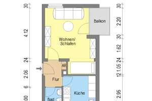 Charmante 1-Zimmer-Wohnung mit Balkon – ideal für Singles & Studenten – Am Kuckucksschlag 9, 55122 Hartenberg-Münchfeld, Mainz – Vorschaubild 2