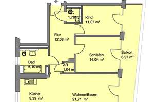Moderne 3 Zimmerwohnung in Sündersbühl – Bertha-von-Suttner-Str. 47, 90439 Sündersbühl, Nürnberg – Vorschaubild 13