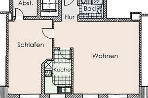 Denkmalschutz-Objekt mit Fernblick * Stilvolle 2-Zi.-Wohnung in Dresden-Striesen * 4. OG mit Aufzug – Die vollständige Adresse der Immobilie erhältst du vom Anbieter., 1309 Striesen-Süd, Dresden – Vorschaubild 3