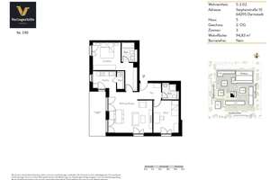 Clever und modern geschnittene 3-Zimmer-Wohnung mit großer Loggia! – Stephanstraße 10, 64295 Darmstadt-West, Darmstadt – Vorschaubild 11