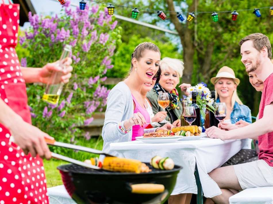 Garten-Grillparty Sommer