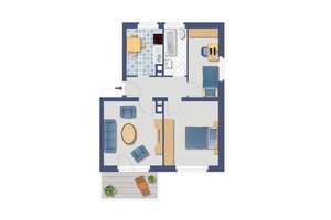 gemütliche kleine 3-Zimmer ETW Schoppershof in NBG-Hardenbergstr. 54 WE16 – Hardenbergstraße 54, 90491 Sankt Jobst, Nürnberg – Vorschaubild 3