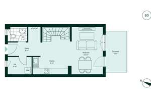 Reihenhaus im EH-55-Standard mit Terrasse Gäste-WC und zwei PKW-Stellplätze – Emilie-Fontane-Straße 16, 15806 Zossen – Vorschaubild 12
