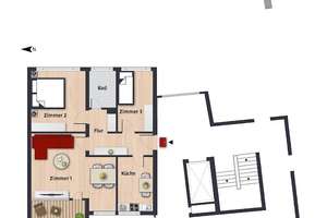 Mit dem Aufzug zur Wohnung // 6.OG Whg 5 – Theodor-Heuss-Str. 28a, 38444 Detmerode, Wolfsburg – Vorschaubild 5