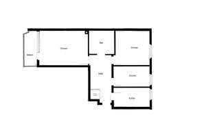 3-Zimmer-Wohnung  mit sep. Küche und  Balkon ab 01.07.!