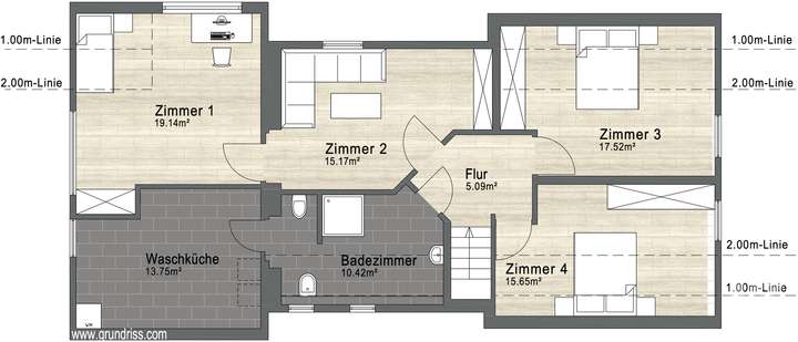 Grundriss Obergeschoss