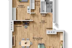 Absolute Rarität I Dachgeschossjuwel mit Terrasse & Blick auf St. Ursula in Bestlage von Schwabing – Die vollständige Adresse der Immobilie erhältst du vom Anbieter., 80803 Münchner Freiheit, München – Vorschaubild 23