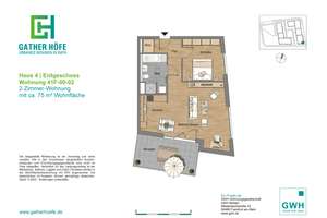 47124/47 Moderne 2-Zi.-Wohnung im Neubau von Düsseldorf-Rath sucht Nachmieter! – Am Gatherhof 41F, 40472 Rath, Düsseldorf – Vorschaubild 9