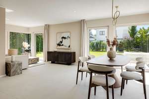 Neubau: Stylische Architekten-Haushälfte mit 4 Schlafzimmern und Spabereich in Holzbauweise