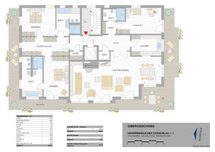 Grundriss - OBERGESCHOSS -