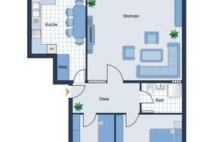 Top sanierte & möblierte 3 Zimmer Wohnung (Erstbezug) mit super Anbindung in Lichtenbroich – Buchholzer Weg 2, 40472 Lichtenbroich, Düsseldorf – Vorschaubild 21