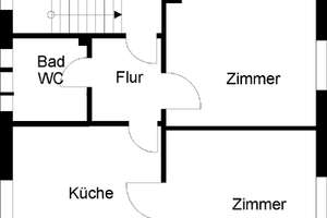 Gemütliche 2-Zimmer-Wohnung in der Tesche – Tescher Str. 24, 42327 Vohwinkel, Wuppertal – Vorschaubild 2