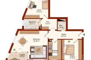 REAL HOUSE: Lichtdurchfluteter Wohntraum am Rhein | 3 Zimmer mit verglaster Loggia & Stellplatz – Die vollständige Adresse der Immobilie erhältst du vom Anbieter., 51063 Mülheim (Ortsteil), Köln – Vorschaubild 24