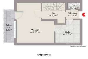Bremen Huchting: Schönes Reihenendhaus für Familien in zentraler Lage mit Garage  – Die vollständige Adresse der Immobilie erhältst du vom Anbieter., 28259 Kirchhuchting, Bremen – Vorschaubild 21