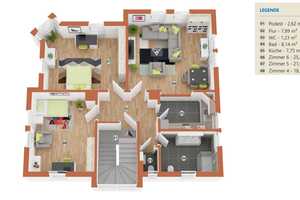 Stadtvilla mit 2 Wohneinheiten mit Garten, 3 Garagen und viel Potential – Ostalbkreis – Vorschaubild 32