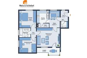 Lichtdurchflutetes Wohnen mit Weitblick: Großzügige 3,5 Zimmer-Wohnung mit Sonnenbalkon in Mainz – Die vollständige Adresse der Immobilie erhältst du vom Anbieter., 55131 Oberstadt, Mainz – Vorschaubild 2