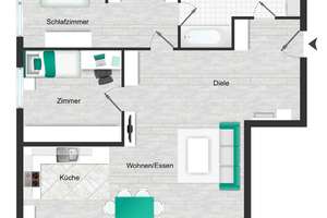 Bestlage in Solln- modernisierte & gut vermietete 3 Zimmer mit Süd-Balkonterrasse, EBK, Pool & Sauna – Die vollständige Adresse der Immobilie erhältst du vom Anbieter., 81479 Solln, München – Vorschaubild 14