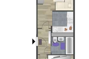 2-Raum-Wohnung nahe Stadtpark – Paul-Bertz-Str. 66, 9120 Helbersdorf, Chemnitz – Vorschaubild 5