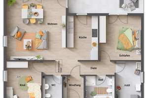 Der Bungalow mit der charmanten Form – ausgefallen und praktisch – Die vollständige Adresse der Immobilie erhältst du vom Anbieter., 74864 Fahrenbach – Vorschaubild 7