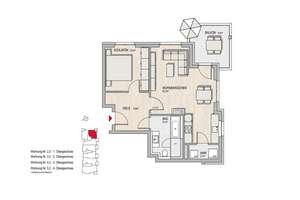 Erstbezug: Exklusive 2-Zimmer-Wohnung in Mainz-Kostheim – Am alten Lindewerk 10, 55246 Mainz-Kostheim, Wiesbaden – Vorschaubild 11