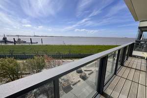 Erste Reihe Weser! Exklusive 4-Zimmer-Wohnung mit unverbaubarem Wasserblick (Weser View) – Lohmannstraße 26, 27568 Mitte, Bremerhaven – Vorschaubild 6