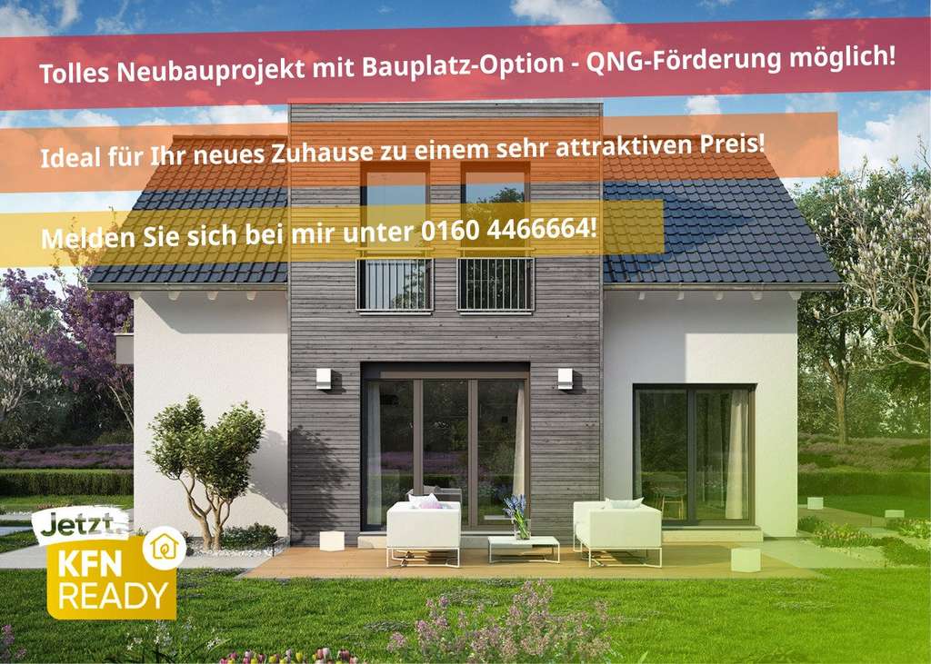 Immobilie in Ortenberg - 🏗️🏡 Tolles Neubau-Konzept als Effizienzhaus 💚 mit Eigenleistung! STarten Sie jetzt! - Bild 0