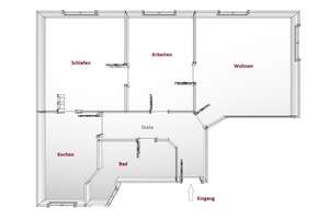 Jugendstil Außen und Jugendstil Innen: 3-Zimmer-Wohnung in der Weststadt - 74qm - Pitchpineböden... – Die vollständige Adresse der Immobilie erhältst du vom Anbieter., 69115 Weststadt, Heidelberg – Vorschaubild 11
