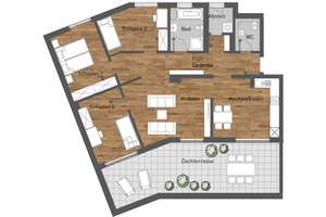 Exclusive Gelegenheit!  4-Zimmer Penthouse- Wohnung mit perfekter Verkehrsanbindung und Natur KFW 55 – 63073 Bieber, Offenbach am Main – Vorschaubild 26