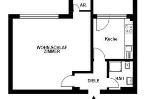Gemütliches Appartement mit Balkon und Tiefgaragenstellplatz in D-Gerresheim – An der Leimkuhle 13, 40625 Gerresheim, Düsseldorf – Vorschaubild 4