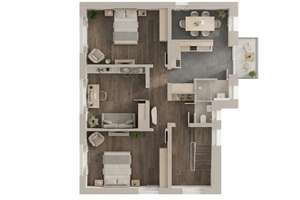 Zentrale 3,5-Zimmer-Wohnung in Stuttgart-Mitte/Nord – WG-geeignet mit Balkon – Kriegerstraße 14, 70191 Heilbronner Straße, Stuttgart – Vorschaubild 7