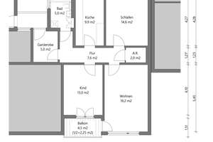 Wohnen am Hachinger Bach – großzügige 3-Zi.-Wohnung mit Westbalkon – 81736 Neuperlach, München – Vorschaubild 12