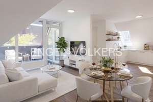 Urban Living: Moderne Wohnung mit offenem Wohnkonzept und großer Loggia