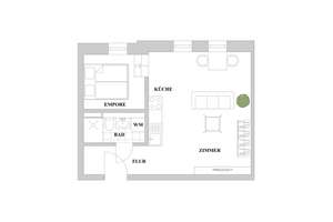 Attraktive Kapitalanlage oder Eigennutz: Saniertes und möbliertes 1,5-Zimmer-Apartment – Die vollständige Adresse der Immobilie erhältst du vom Anbieter., 40227 Oberbilk, Düsseldorf – Vorschaubild 8