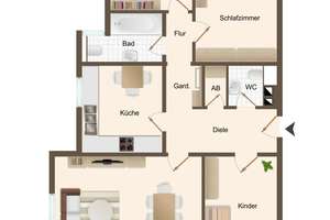 Ideal für Familien – geräumige 4-Zimmer-Wohnung mit Balkon in Pasing – Atterseestraße 00, 81241 Am Westbad, München – Vorschaubild 5