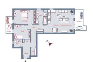 3-Zimmer-Traum: Perfekt für Paare, Familien & Home-Office – Rödelheimer Landstraße 5, 60431 Bockenheim, Frankfurt am Main – Vorschaubild 5
