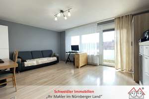 Gut gelegen, klar geschnitten: Schöne 2-Zimmer-Wohnung mit Balkon in Fürth 